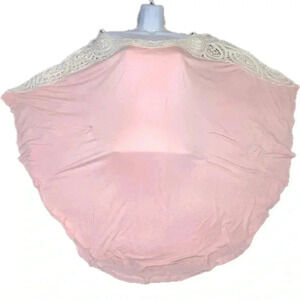 Umgee pink and beige embroidered tunic top